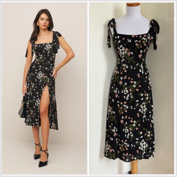 Reformation Twilight Midi Dress in Sagittarius sz 6